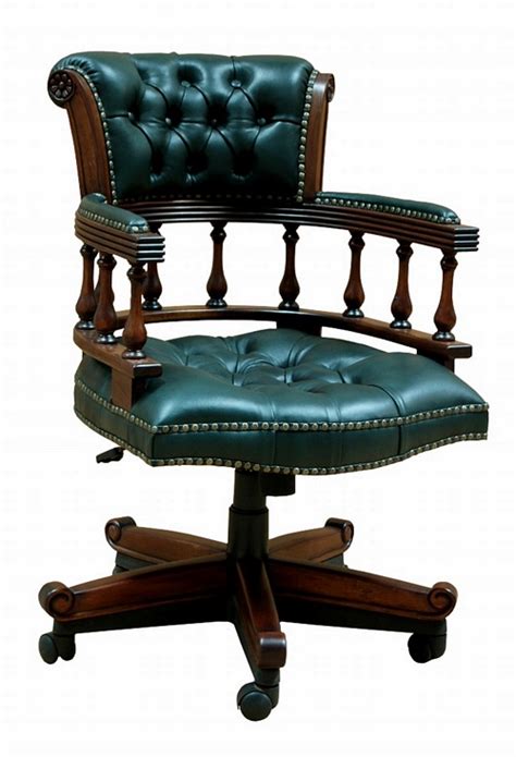 These ergonomic chairs support your posture and help you stay alert while working. The Captain's Chair: Green Leather. £429.00 - Office ...
