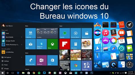 Changer Les Ic Nes Du Bureau Windows Youtube