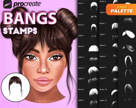 Amazing 28 Procreate Bangs Stamps For Easy And Fast Create 14