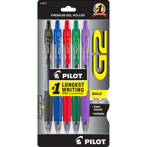 Pilot G2 Premium Refillable And Retractable Rolling Ball Gel Pens 31256