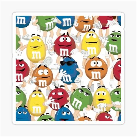 Mandm Character Collection Sticker For Sale By Nimxl Redbubble