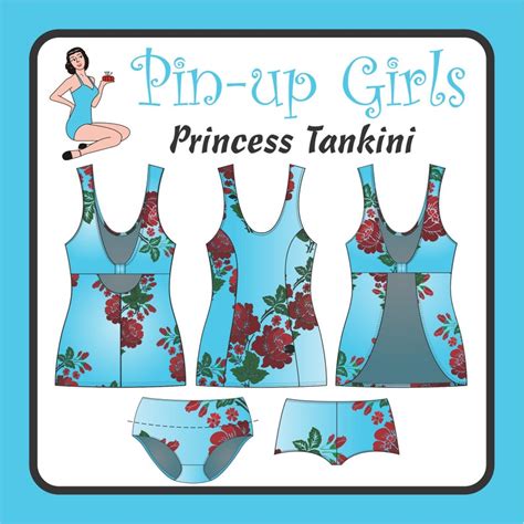 Princess Tankini Pattern By Pin Up Girls Etsy