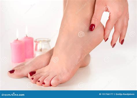 Sensual Glamour Delicate Touches Of Burgundy Pedicure And Manicure