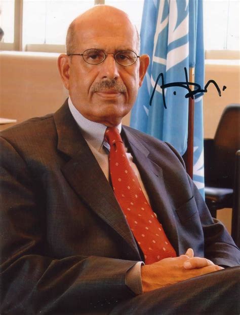 Mohamed Elbaradei Autograph Signed Photograph By Elbaradei Mohamed