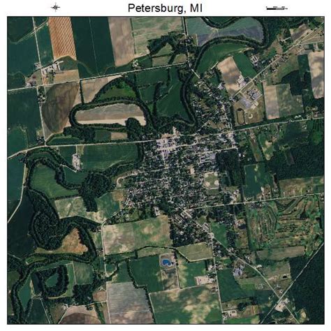 Aerial Photography Map Of Petersburg Mi Michigan