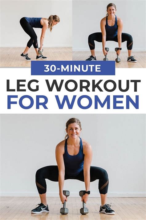 30 Minute Leg Workout At Home With Dumbbells Nourish Move Love In