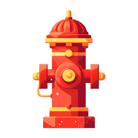 التوضيح الأحمر لمعدات مكافحة الحرائق معدات الحريق صنبور الاطفاء أحمر