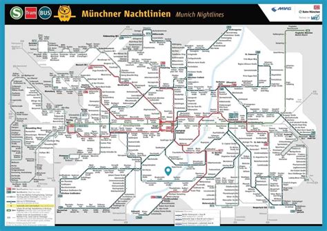 Munich Public Transportation Map Transport Informations Lane