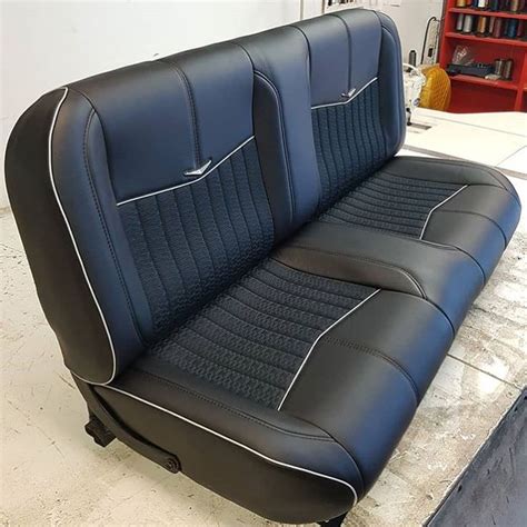 the hog ring auto upholstery on instagram this bench seat trimmed by auto marine custom