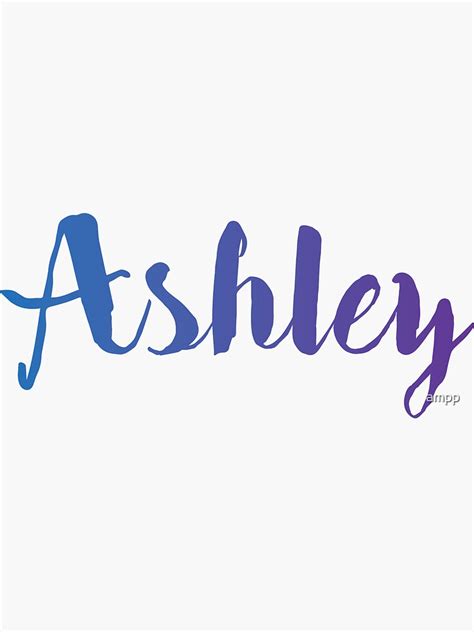 Ashley Sticker For Sale By Ampp Redbubble