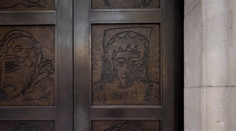 Tracey Emins Bronze Doors Unveiled At National Portrait Gallery Celebrating Women Through