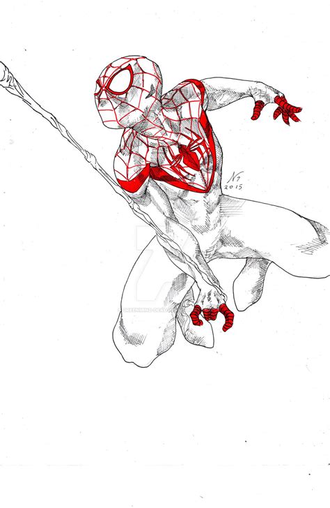 Ultimate Spider Man Miles Morales By Greenmind Dead On Deviantart