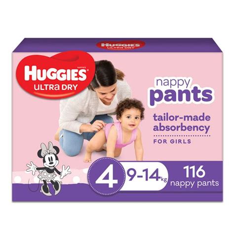 Huggies Ultra Dry Nappy Pants For Girls Reviews 2022