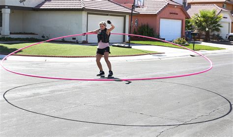Las Vegas Woman Sets Guinness Record Using 17 Foot Hula Hoop Las