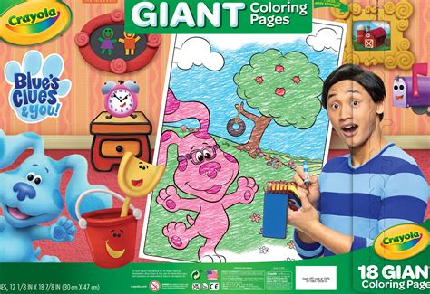 Crayola Giant Coloring Book Featuring Blues Clues Beginner Child 18