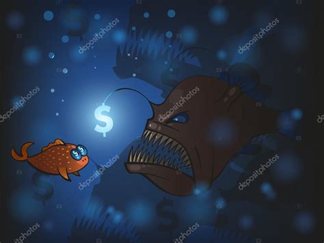 Angler Fish — Stock Vector © Greylilac 82869568