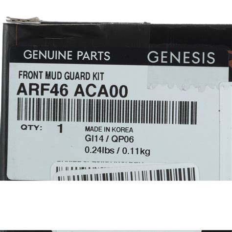 Oem New Hyundai 2022 Genesis Gv70 Front Mud Guard Kit Arf46 Aca00 Ebay