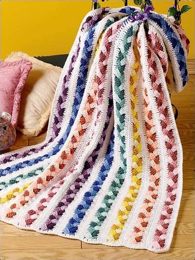 Crochet Afghans And Throws Granny Square And Scrap Patterns Plaited