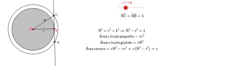 Un Problema De Coronas Circulares Geogebra