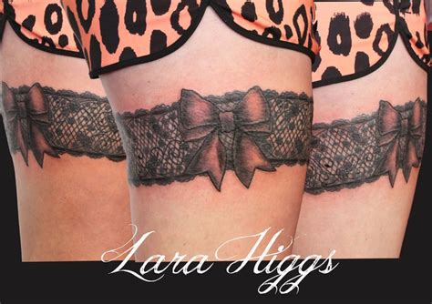 Here Is A Garter Tattoo That I Did It Goes Around The Whole Of The
