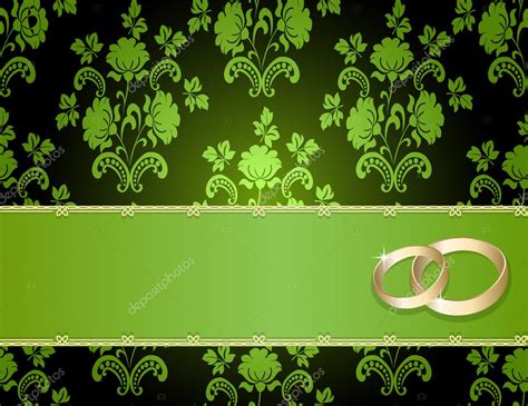 Wedding Card With A Floral Pattern And Place For Text — Stock Vector