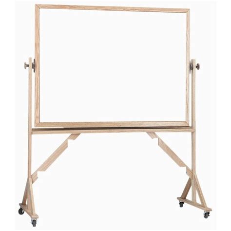 Reversible Free Standing Whiteboard White Board Marker Board Wood Frame