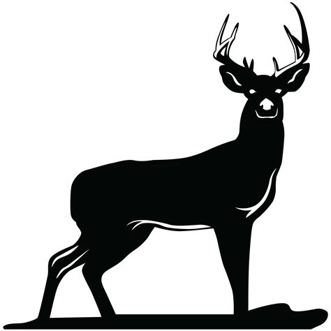 Buck Deer Silhouette Clip Art