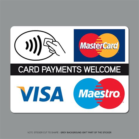 The easy and smart way to manage your credit cards. Contactless Card Payments Sticker Credit Card Taxi Shop VISA Mastercard SKU2507 | eBay