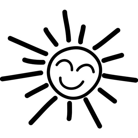 Library Of A Smiling Sun Black And White Svg Royalty Free
