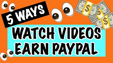 We did not find results for: 5 Ways To Make Money Watching Videos! Earn PayPal Cash Watching Videos - YouTube