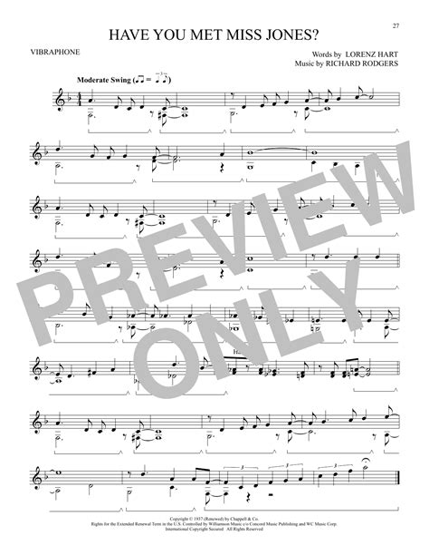 Have You Met Miss Jones From Id Rather Be Right Sheet Music