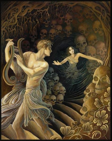 Orpheus And Eurydice By Emily Balivet Mythological Goddess Art