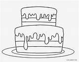 Cake Birthday Coloring Printable Template Candles Cool2bkids 36k sketch template