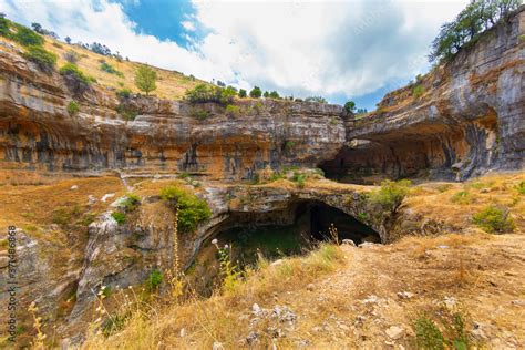 Baatara Gorge Waterfall In Lebanon Balaa Sinkhole Caves And Formations
