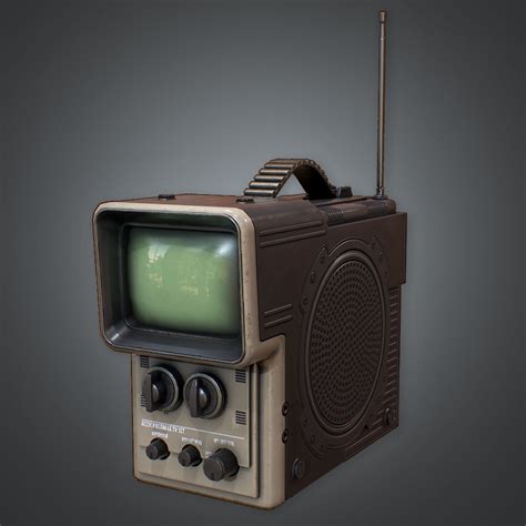 80s - Portable Television 3D asset | CGTrader