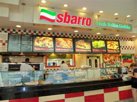 Sbarro In Sacramento Ca Mall Food Court Restaurant 80s Mall