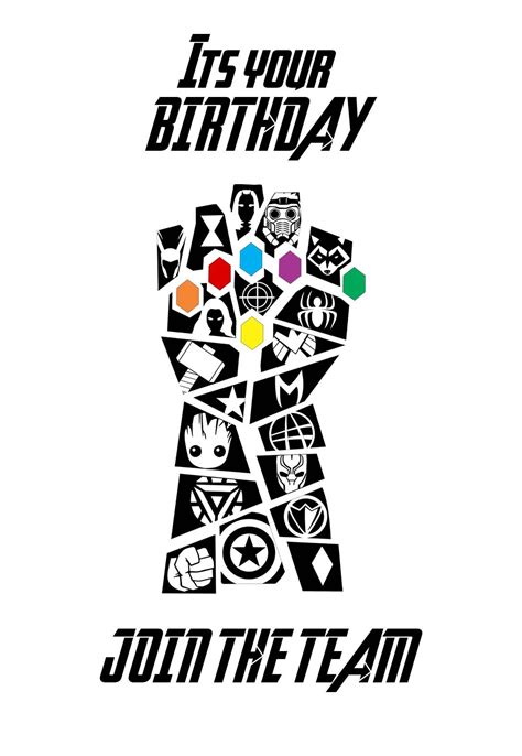 Avengers Printable Birthday Cards — Printbirthdaycards