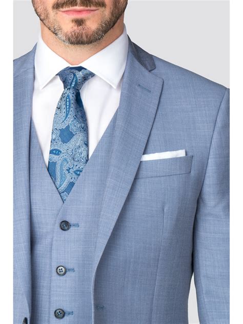 Mens Regular Fit Light Blue Suit Wedding Suit Suit Direct