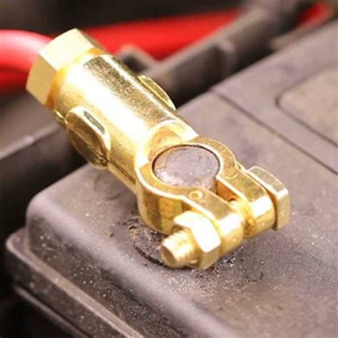 To brush the deposits off the terminal posts and cable clamps, sprinkle some baking soda onto each terminal, dip an old toothbrush or disposable brush in water, and scrub the deposits away. Brass Parts - Battery Terminal Exporter from New Delhi