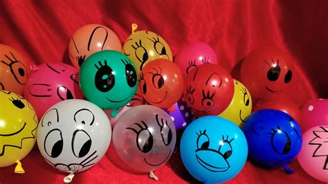 Funny Silly Face Balloons Pop Youtube