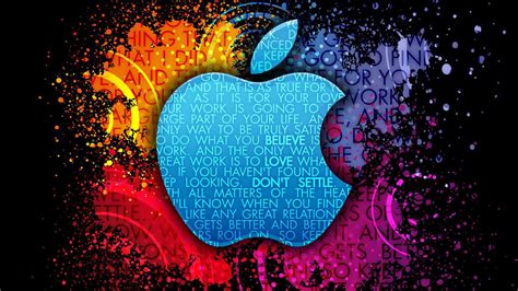 Blue Apple With Words Technology Hd Macbook Wallpapers