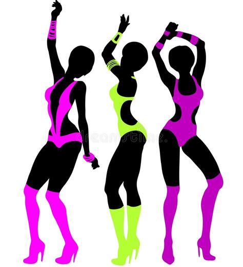 dancer set beautiful girls in bright lingerie stock illustration illustration of lingerie