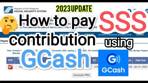 How To Pay Sss Contributions Using Gcash 2023 Update Youtube