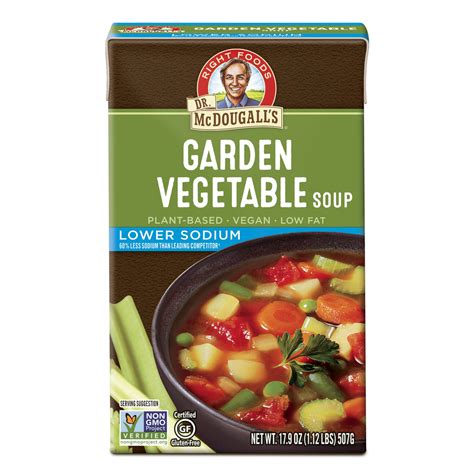 Lower Sodium Garden Vegetable Soup | Dr. McDougall's Right Foods