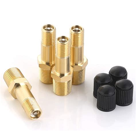 Buy Hromee Air Tank Valve 18 Mnpt 4 Pieces Brass Fill Valve With Caps Using With Compressed