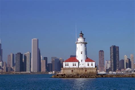 Chicago Harbor Light Lake Michigan Chicago Lighthouse Lighthouse