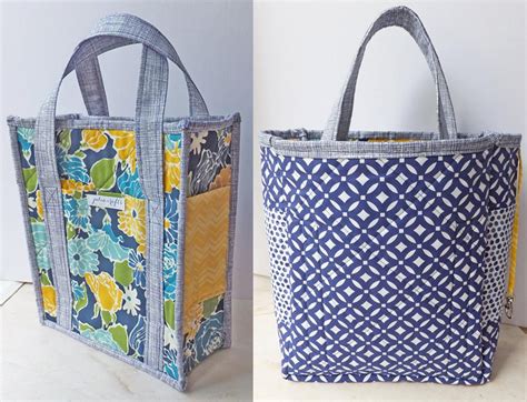 Pdf Pattern Reversible Quilted Tote Bag With 6 Pockets And Etsy