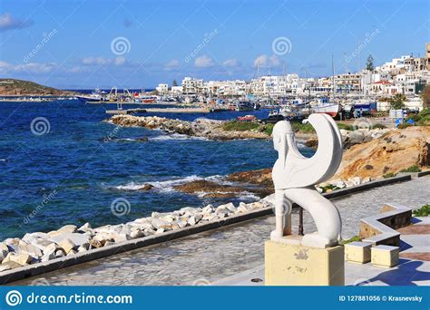 View Of The Chora Old Town Naxos Greece Editorial Photo Image Of