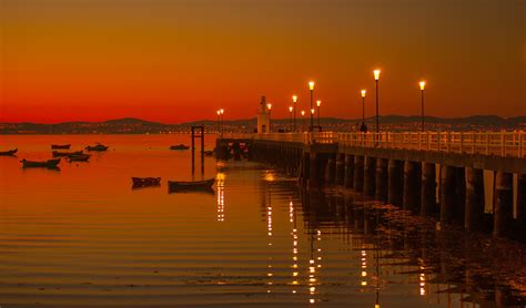 Фото Sunset Pier фотограф Carlos Loff Fonseca пейзаж панорама