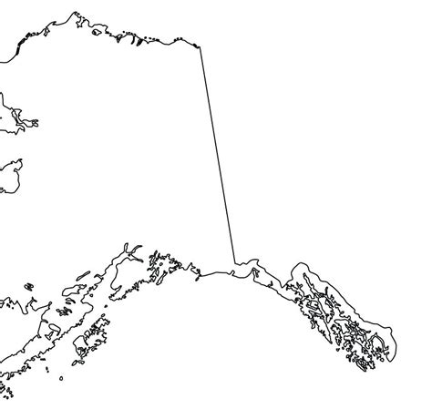 Alaska Map Coloring Page At Free Printable Colorings